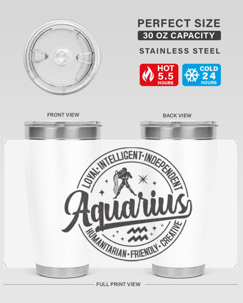 Aquarius 71#- zodiac- Tumbler