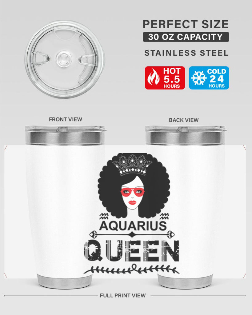 Aquarius queen 75#- zodiac- Tumbler