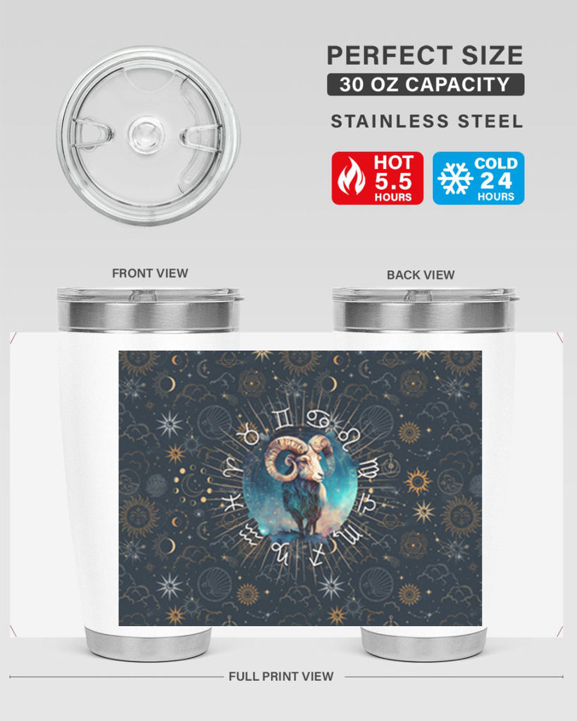 Aries Straigth 95#- zodiac- Tumbler
