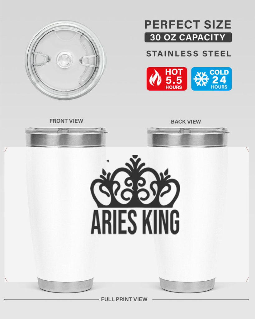 Aries king 107#- zodiac- Tumbler