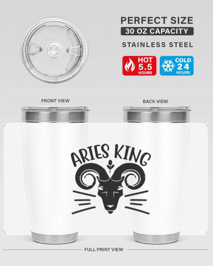 Aries king 109#- zodiac- Tumbler