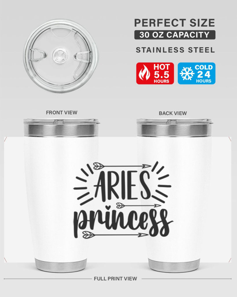 Aries princess 115#- zodiac- Tumbler