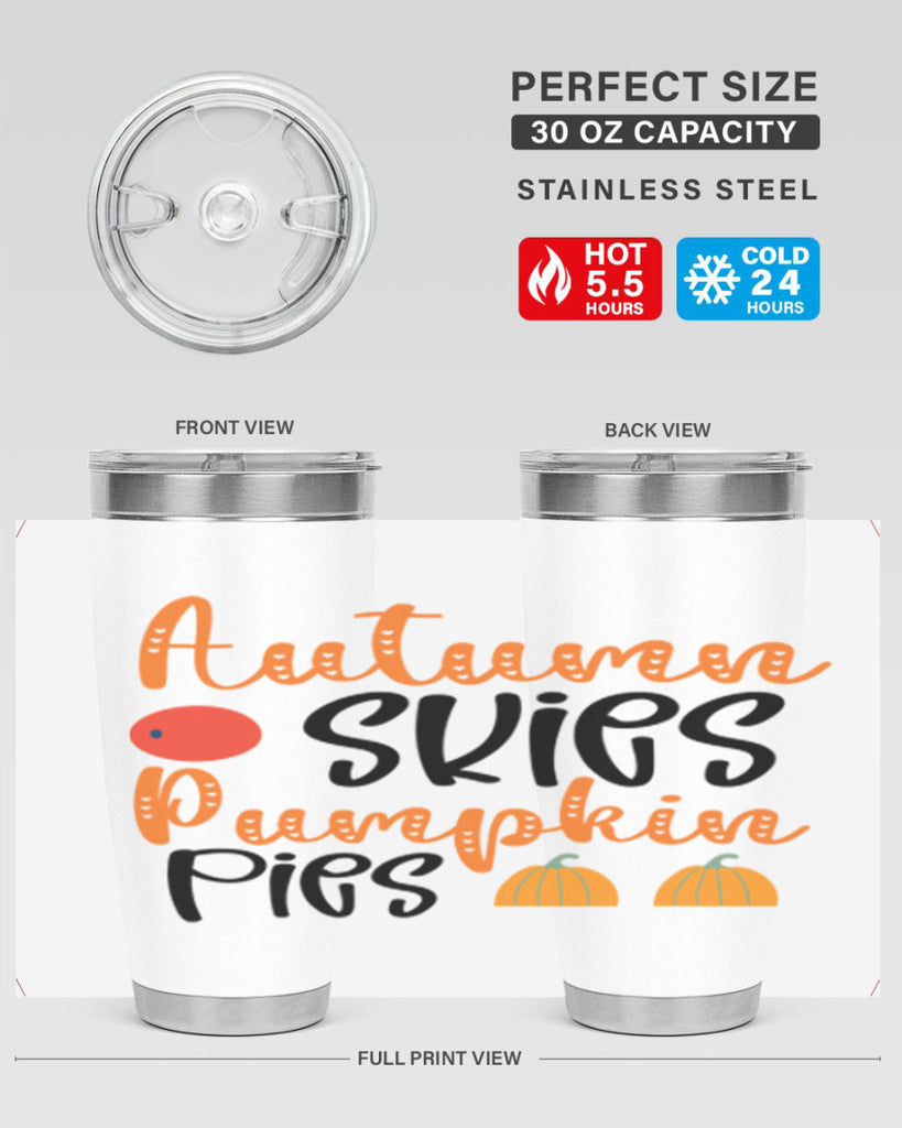 Autumn Skies Pumpkin Pies 30#- fall- Tumbler