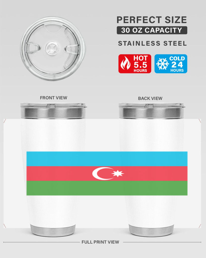 Azerbaijan 187#- world flags- Tumbler