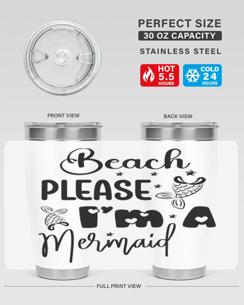 Beach Please Im A Mermaid 62#- mermaid- Tumbler