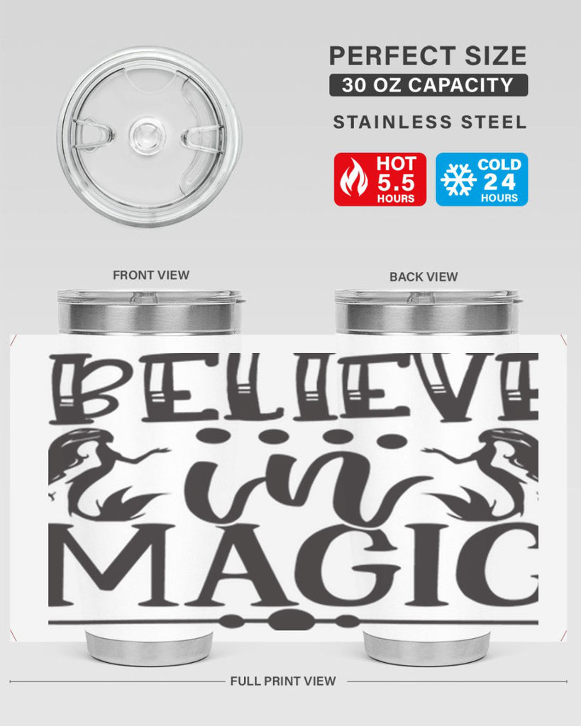 Believe in magic 65#- mermaid- Tumbler