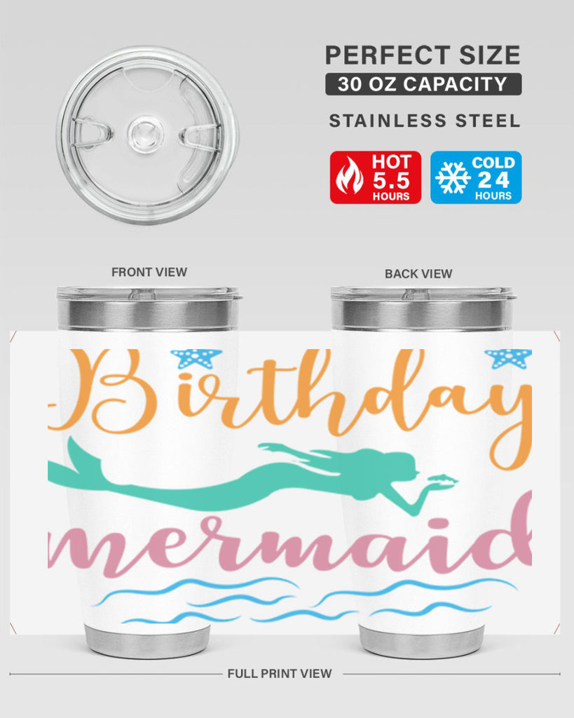 Birthday Mermaid Design 79#- mermaid- Tumbler