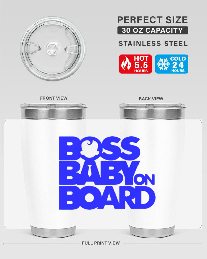 Boss Baby On Board 2#- black words phrases- Cotton Tank