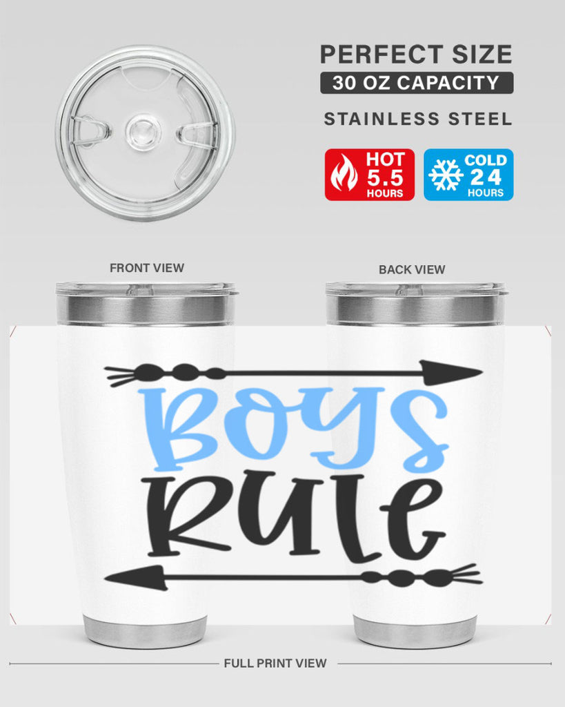 Boys Rule Style 108#- baby- tumbler