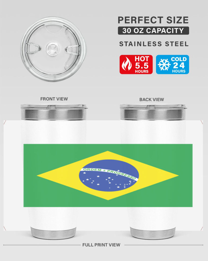 Brazil 174#- world flags- Tumbler