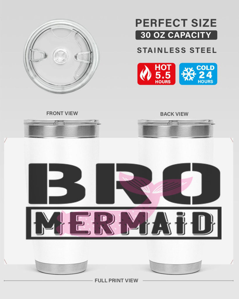 Bro mermaid 85#- mermaid- Tumbler