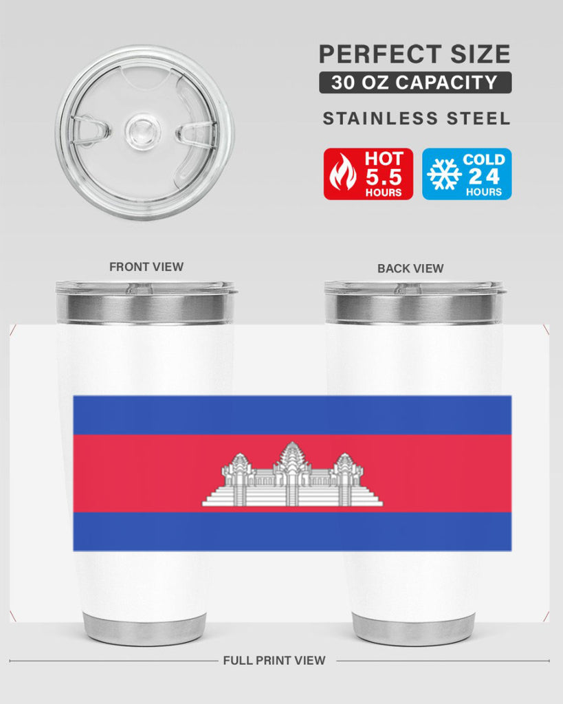 Cambodia 168#- world flags- Tumbler