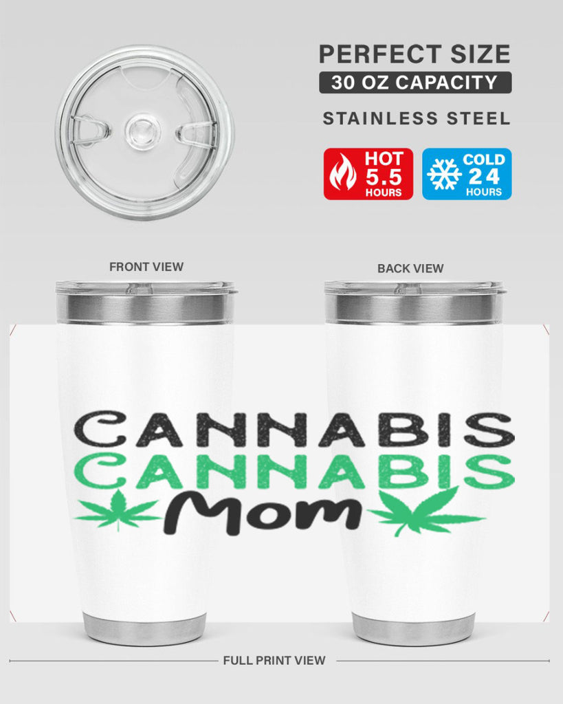 Cannabis Mom 48#- marijuana- Tumbler