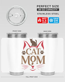 Cat Mom Style 6#- cat- Tumbler