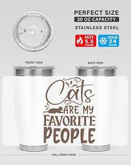 Cats Are My Favorite People Style 7#- cat- Tumbler