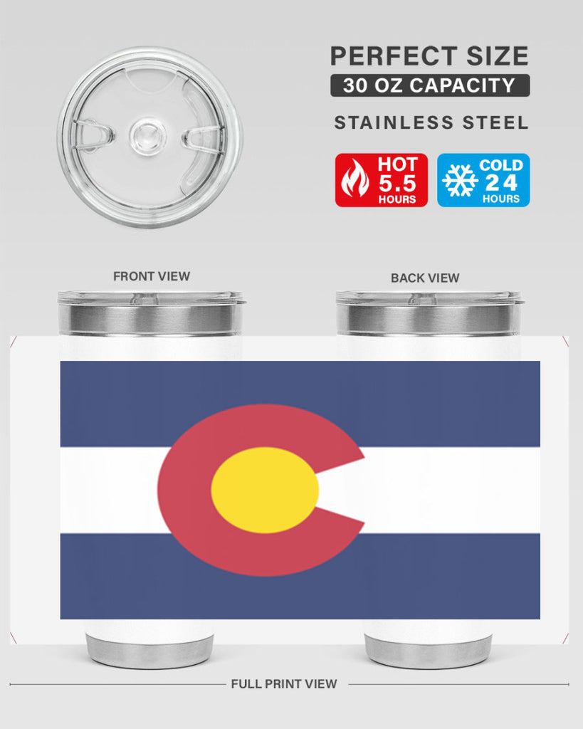 Colorado 46#- Us Flags- Tumbler