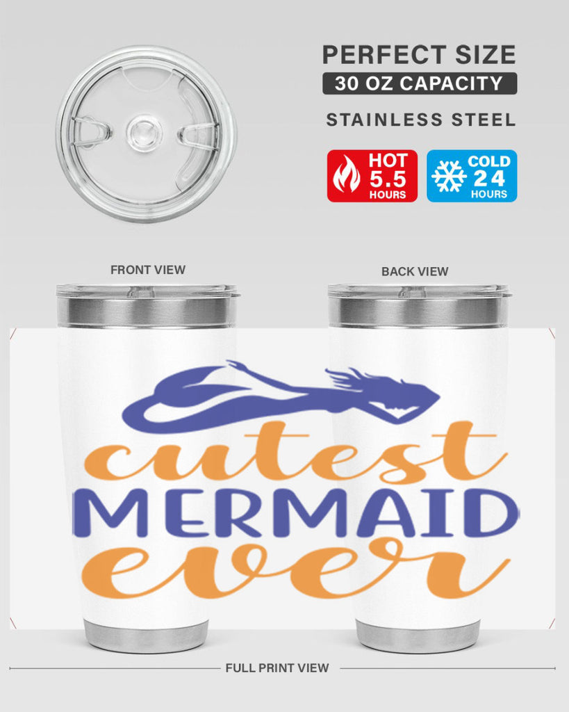 Cutest Mermaid Ever 91#- mermaid- Tumbler