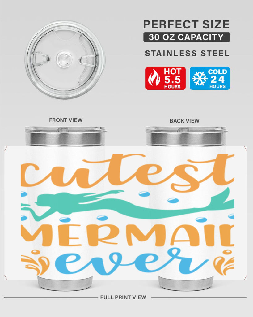 Cutest Mermaid Ever Design 102#- mermaid- Tumbler