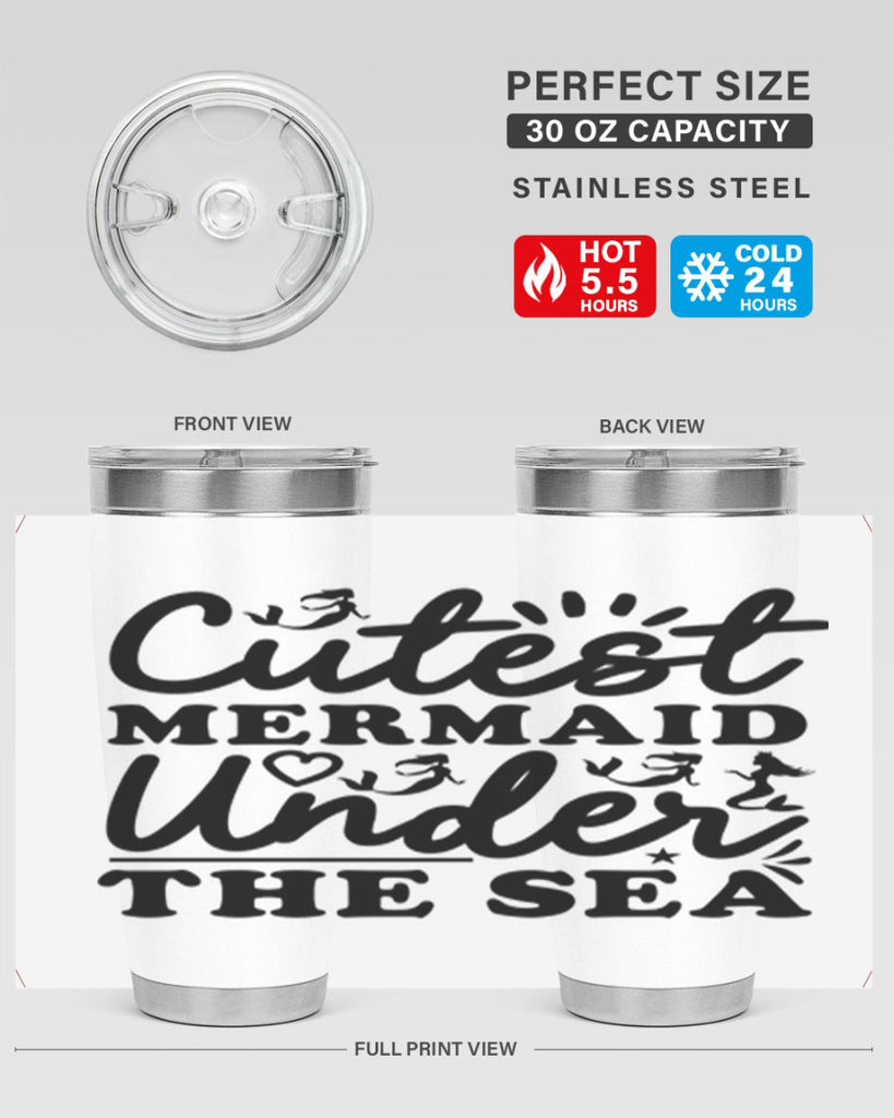 Cutest Mermaid Under the Sea 106#- mermaid- Tumbler