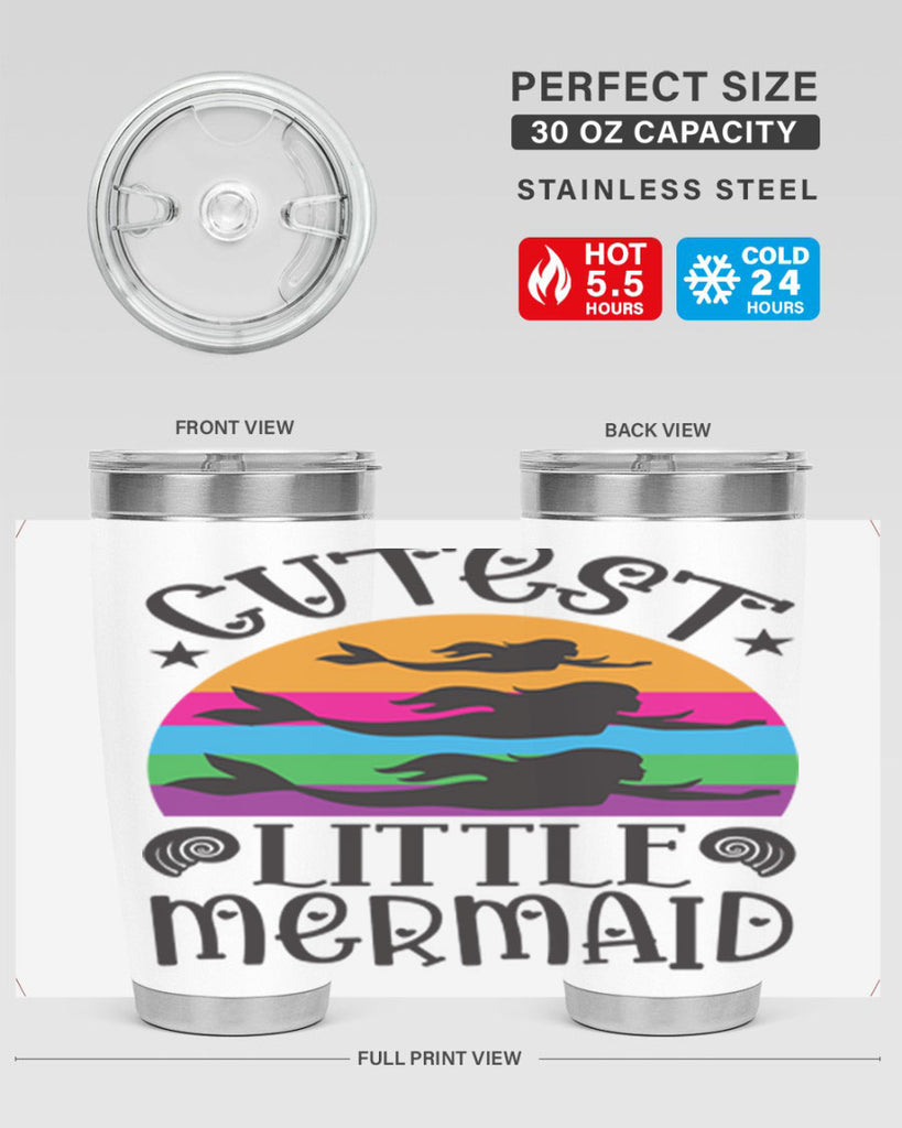 Cutest little mermaid 96#- mermaid- Tumbler