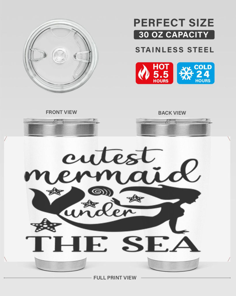 Cutest mermaid under the sea 110#- mermaid- Tumbler