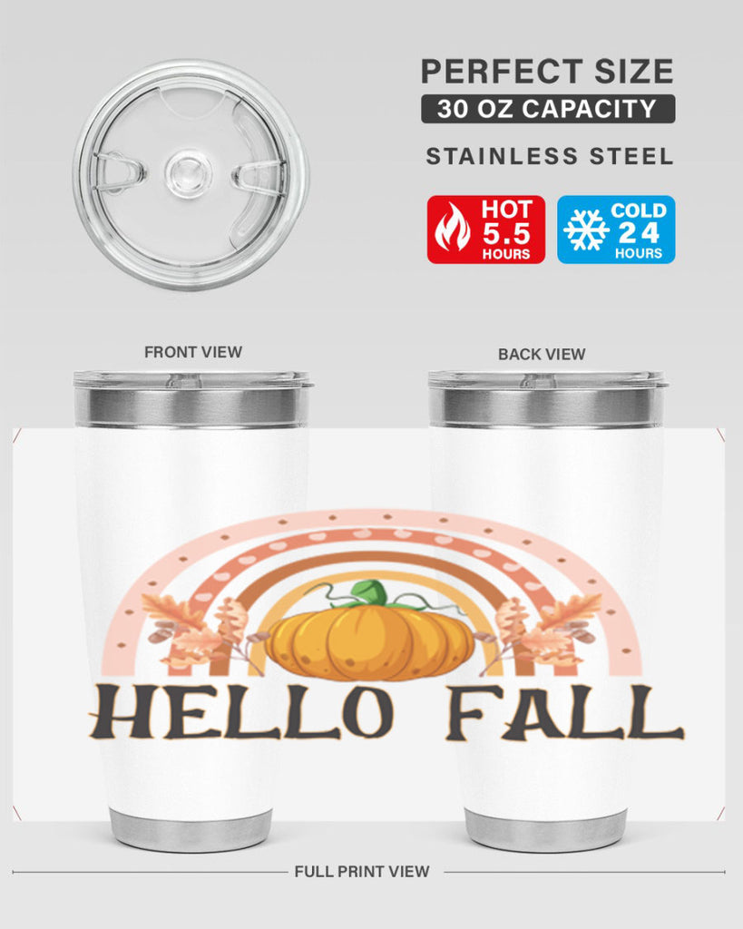 Fall Boho Rainbow 91#- fall- Tumbler