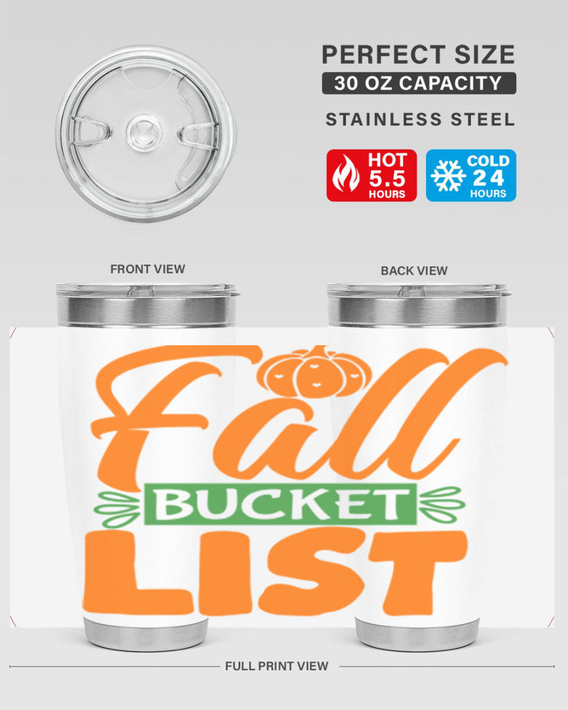 Fall Bucket List 93#- fall- Tumbler