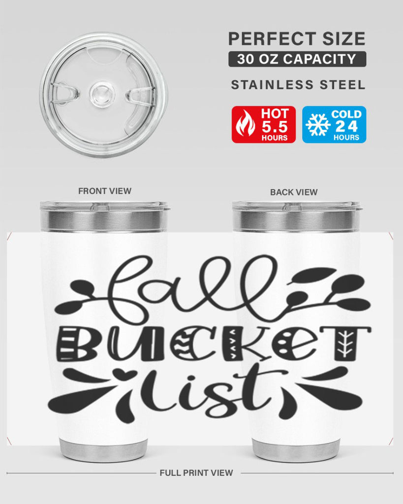 Fall Bucket List 94#- fall- Tumbler
