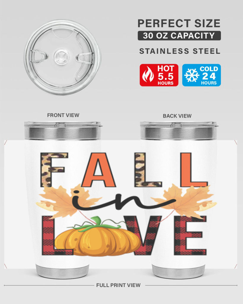 Fall in Love 104#- fall- Tumbler