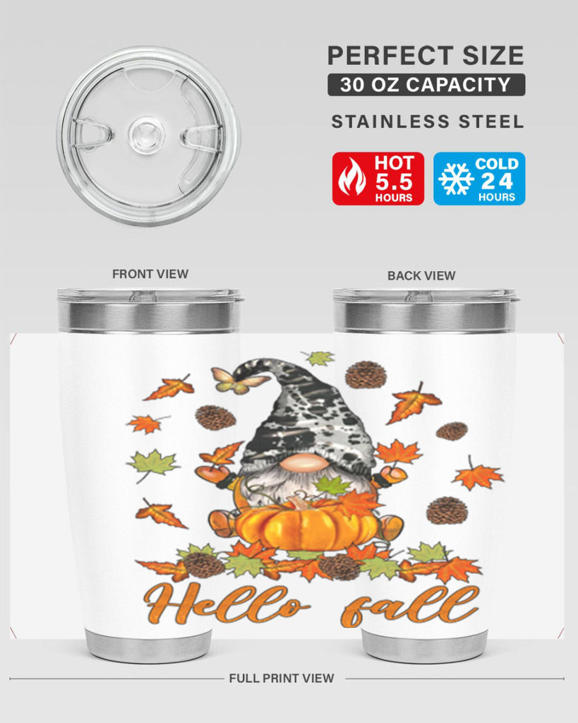 FallGnomeHelloAutumn 150#- fall- Tumbler