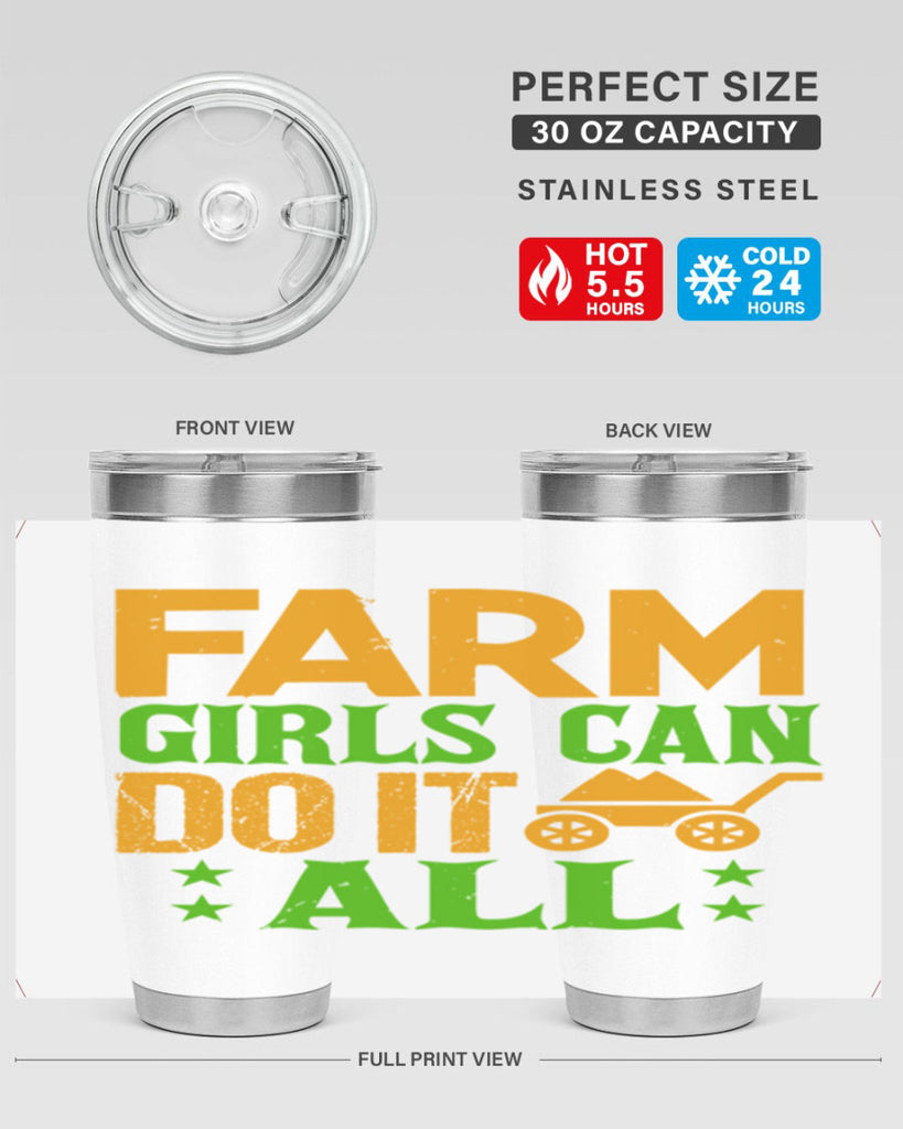 Farm girls can do it all 13#- farming and gardening- Tumbler