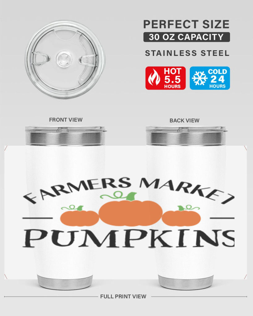 Farmers Market Pumpkins 178#- fall- Tumbler