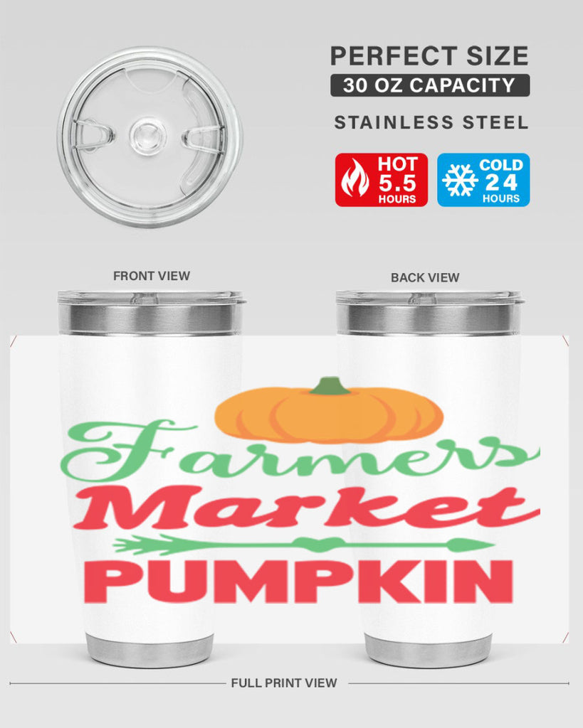 FarmersMarketPumpkin 180#- fall- Tumbler