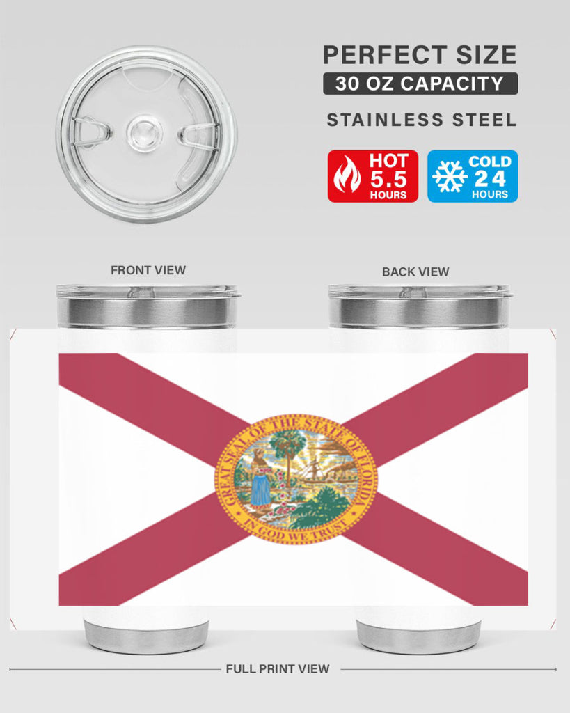 Florida 43#- Us Flags- Tumbler