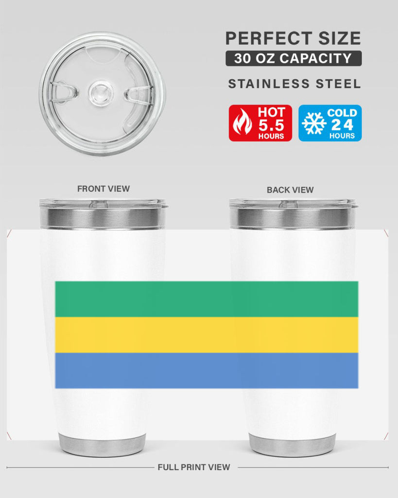 Gabon 136#- world flags- Tumbler