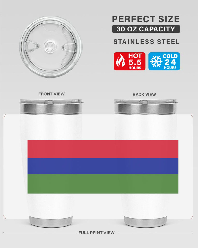 Gambia 135#- world flags- Tumbler