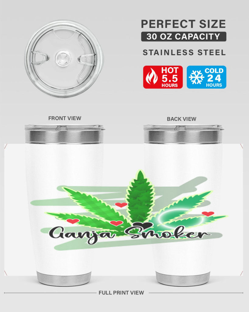 Ganja Smoker 88#- marijuana- Tumbler