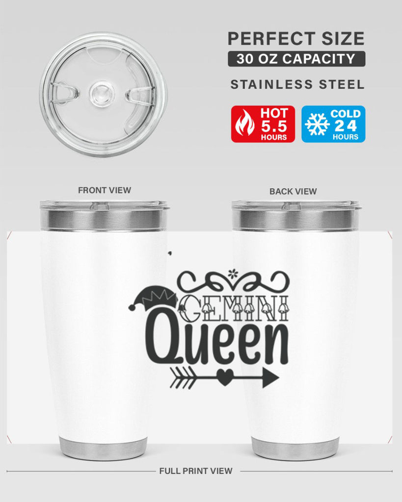 Gemini queen 230#- zodiac- Tumbler