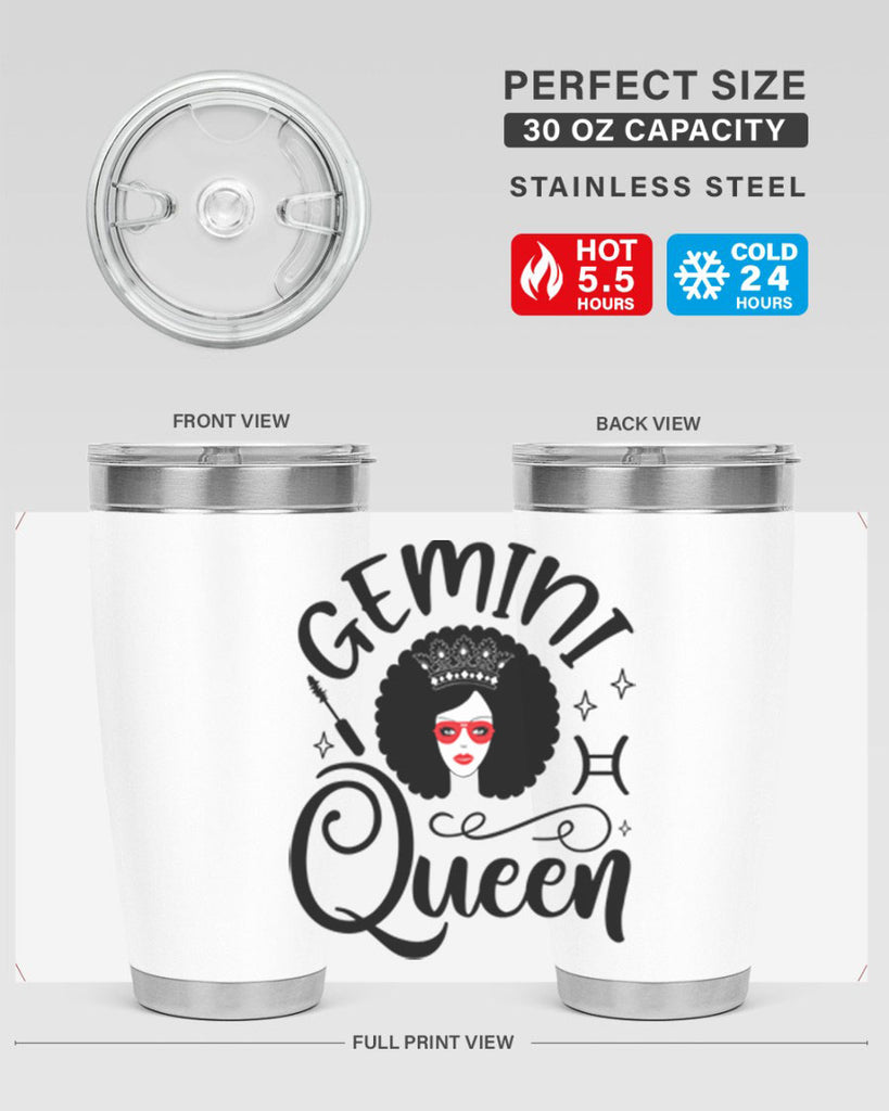 Gemini queen 233#- zodiac- Tumbler