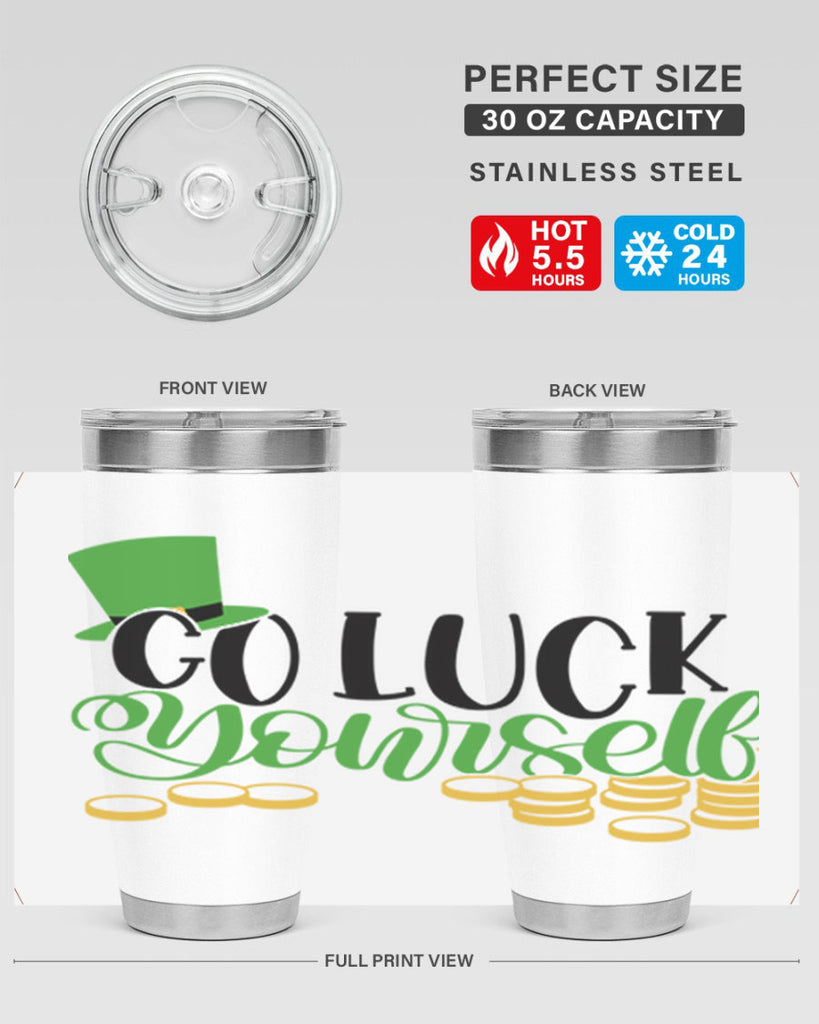 Go Lucky Yourself Style 98#- St Patricks Day- Tumbler