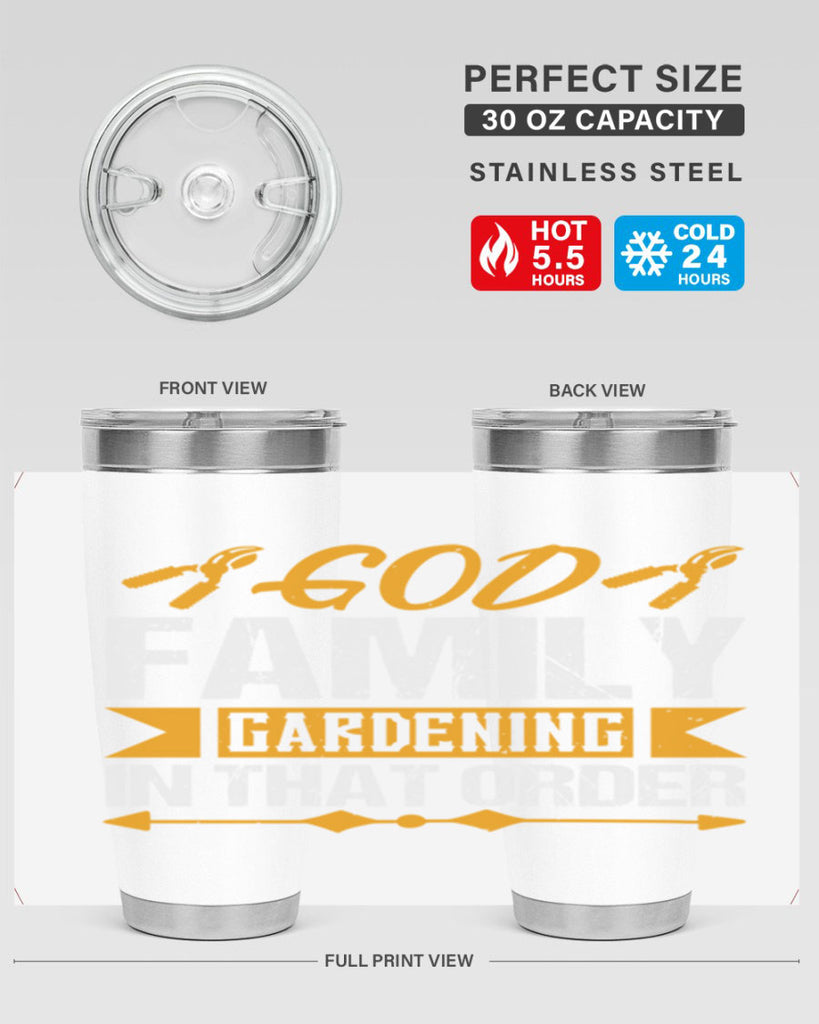 God Family Gardending in that order 60#- farming and gardening- Tumbler