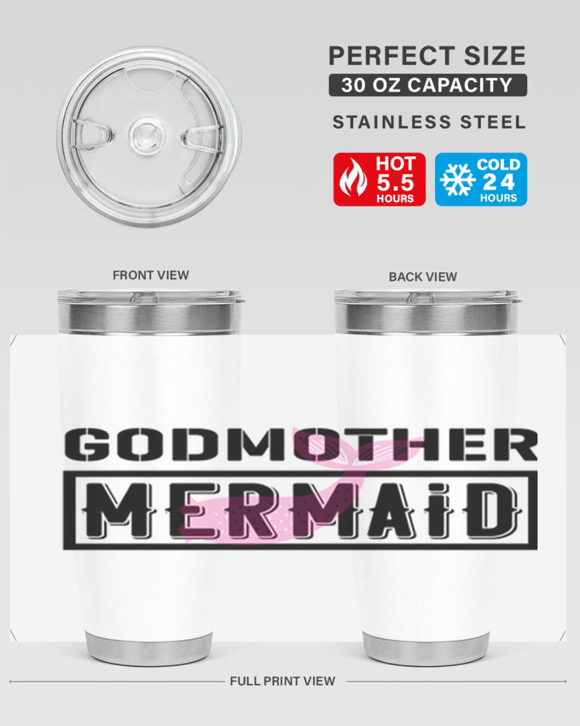 Godmother mermaid 196#- mermaid- Tumbler