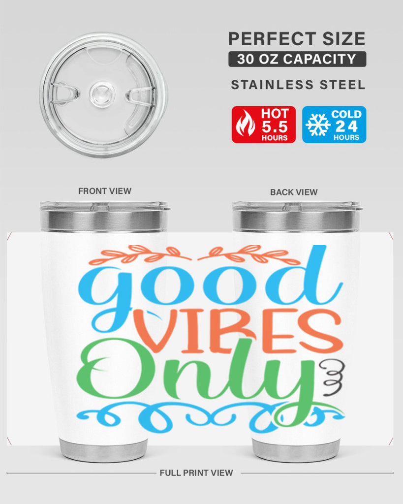 Good Vibes Only 198#- mermaid- Tumbler