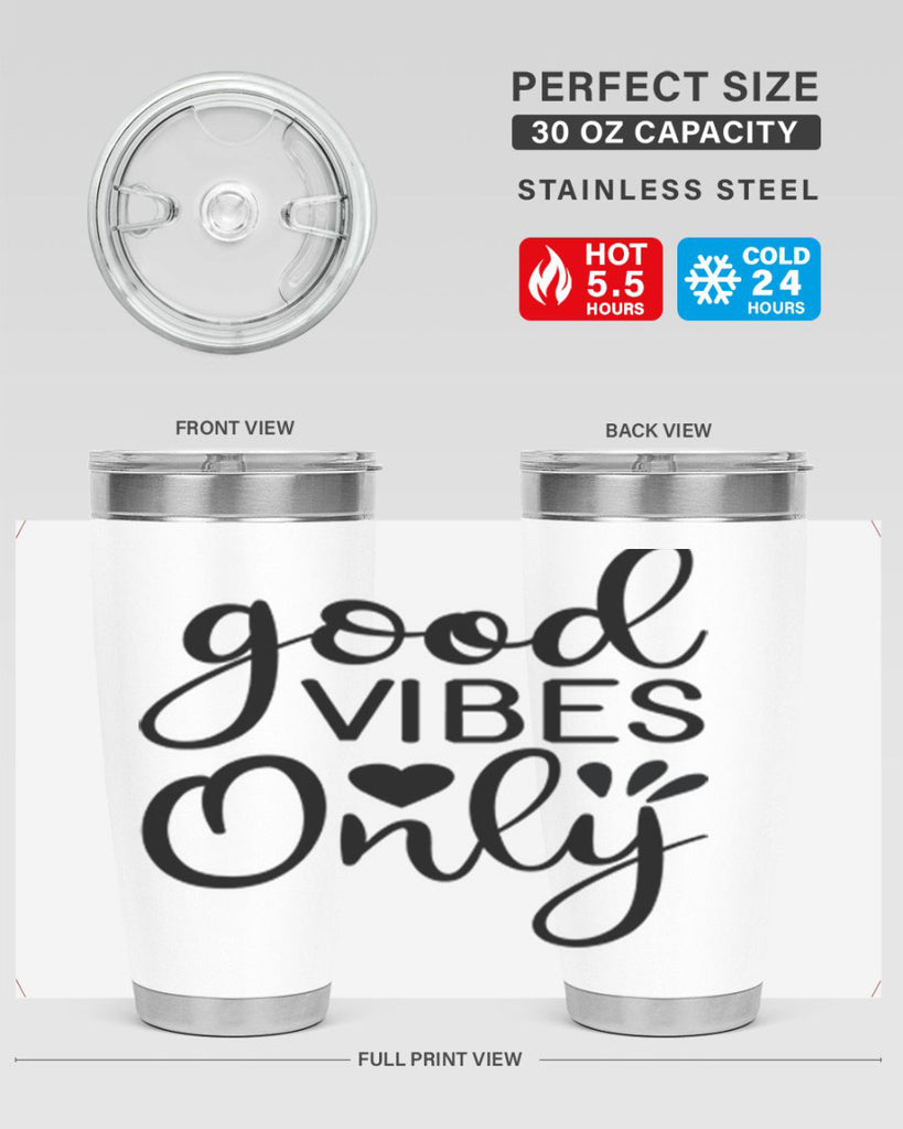 Good vibes only design 202#- mermaid- Tumbler