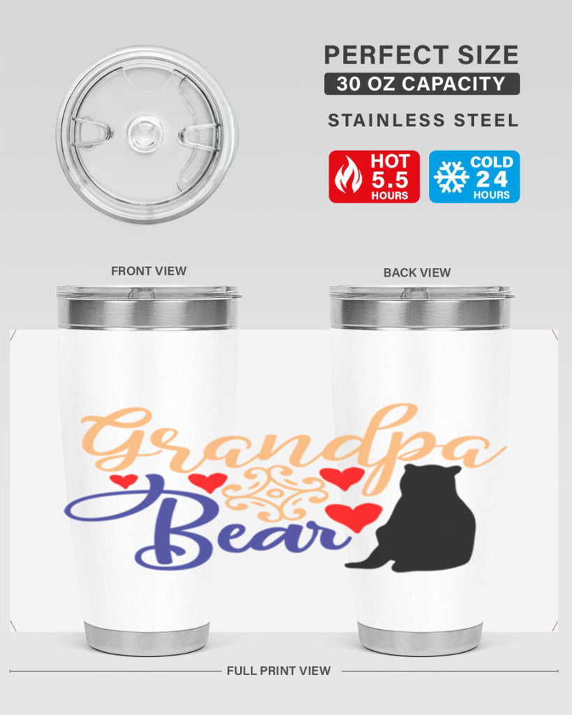 Grandpa bear 43#- grandpa - papa- Tumbler