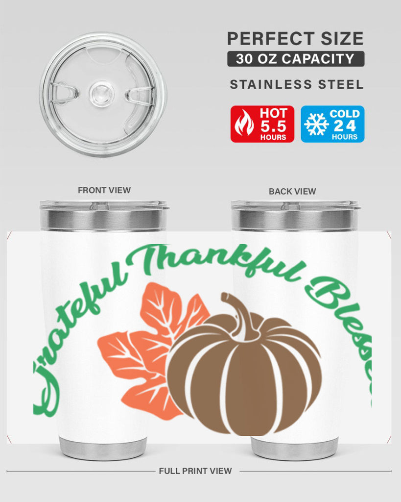 Grateful Thankful Blessed 214#- fall- Tumbler