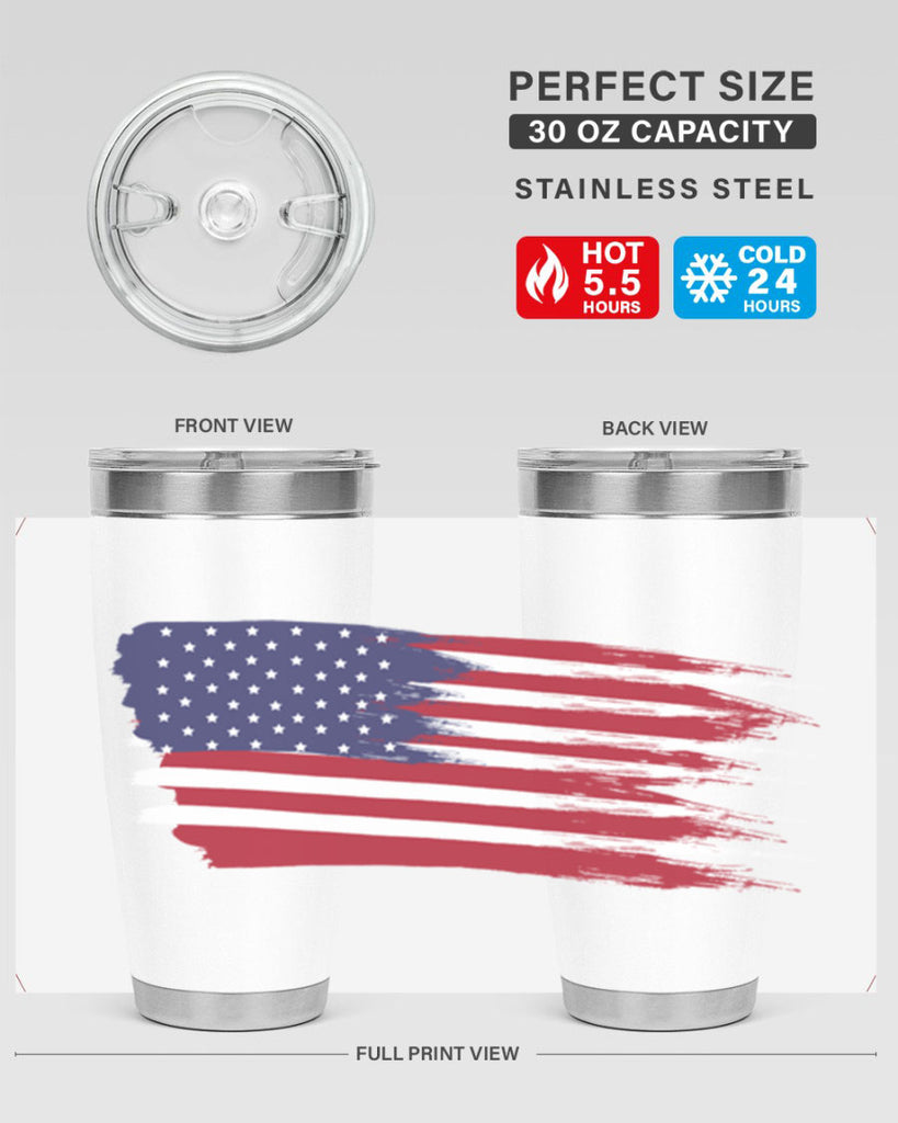 Grunge Flag 54#- Us Flags- Tumbler