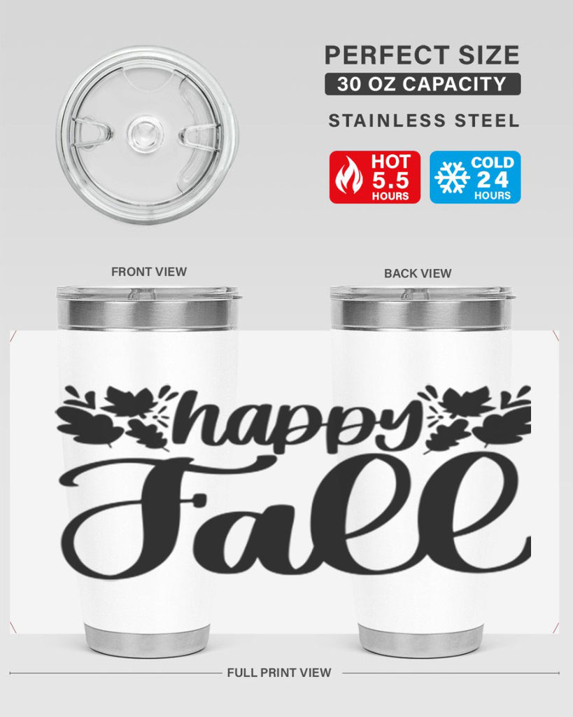 Happy Fall 489#- fall- Tumbler