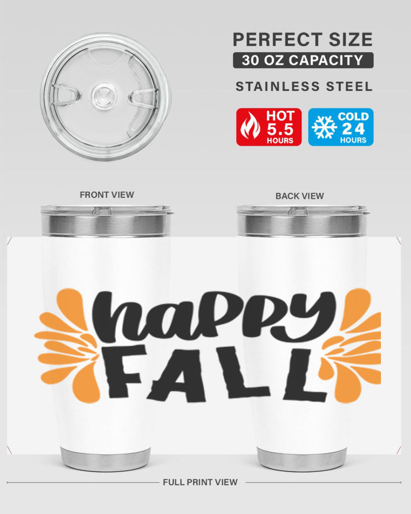 Happy Fall 491#- fall- Tumbler