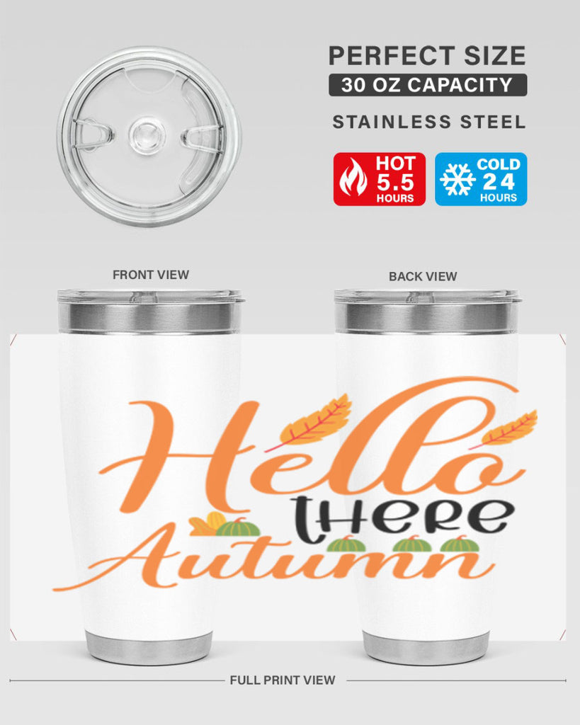 Hello There Autumn 297#- fall- Tumbler